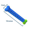 Load image into Gallery viewer, Measurements show that Chewbrush Short measures 7.5" X 1"